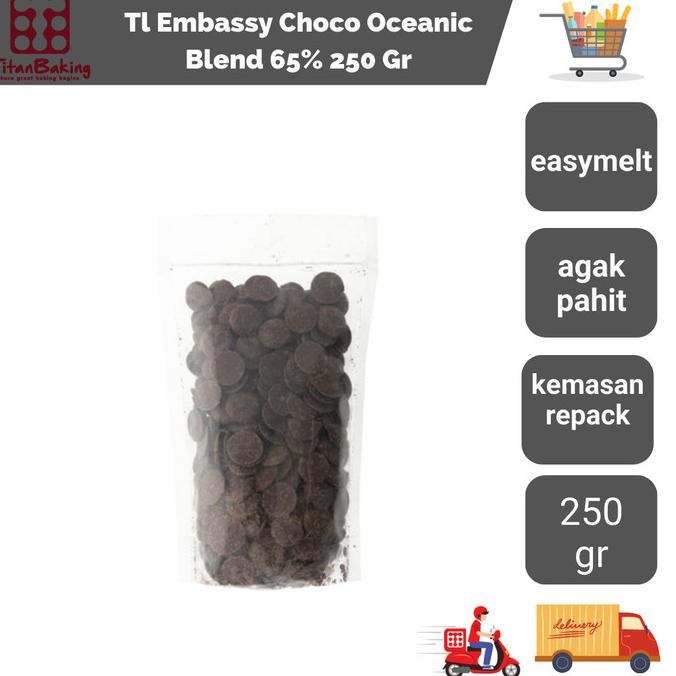 

Tulip Embassy 65% 250gr Courveture Coklat Dark liquid