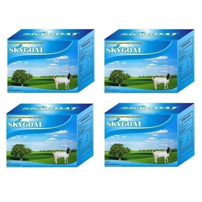 

Paket 4 Box Skygoat Susu Kambing Etawa Bubuk Vanilla Sky Goat Dairy Milk Bebas Kolesterol Sachet Vanila Best Seller