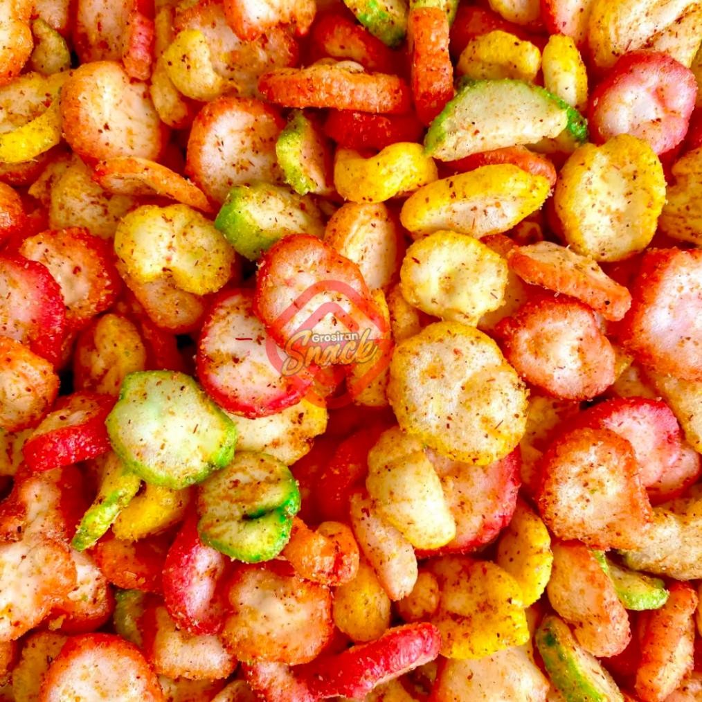 

HJ (1 KG) KERUPUK KANCING PEDAS / KERUPUK VIRAL / KERUPUK KEKINIAN