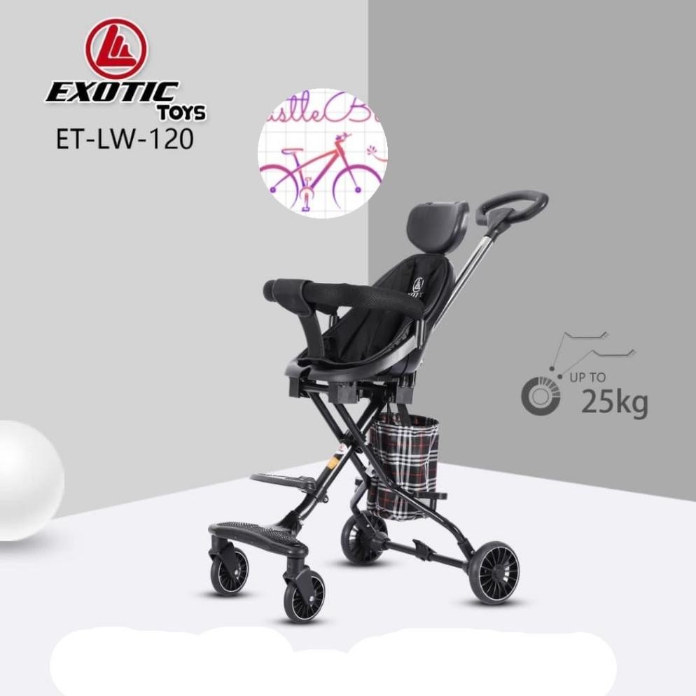 Baby Bluesy Magic Stroller EXOTIC LW120 & LW121 Baby Stroller kanopi & tanpa kanopi