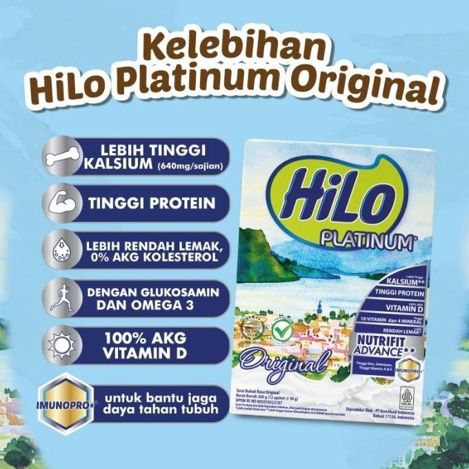 

Hilo Platinum Swiss Chocolate | Hilo Protein Swiss Coklat 420 Gram Terbaru