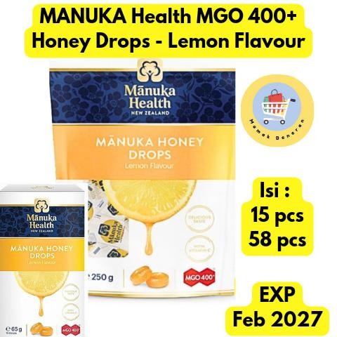 

Manuka Health Honey Drops Mgo 400+ Permen Madu Rasa Lemon Lozenges 15 Terbaru