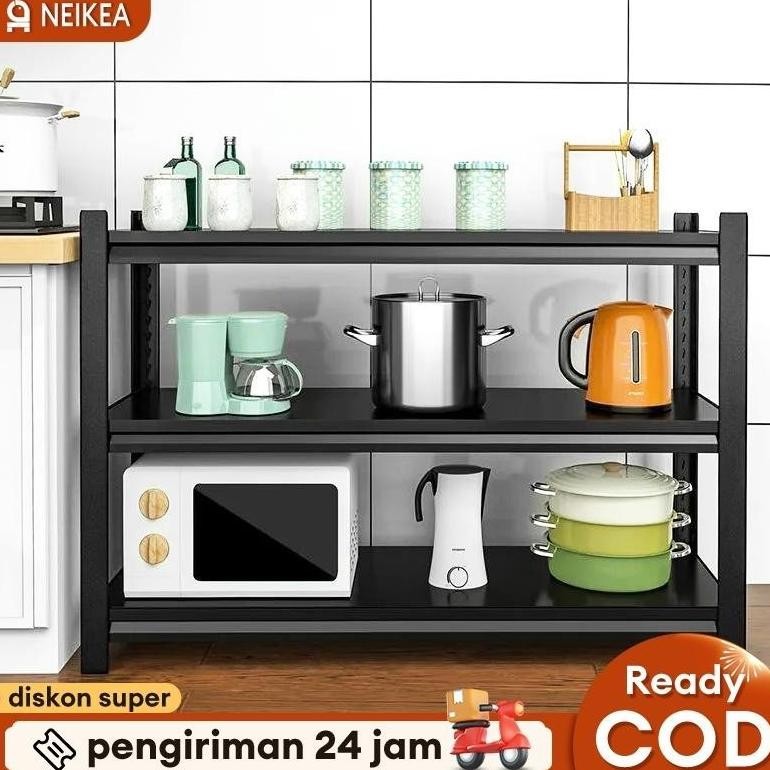 Rak Besi Siku 3 susun Rak Aquarium 90x30x100CM