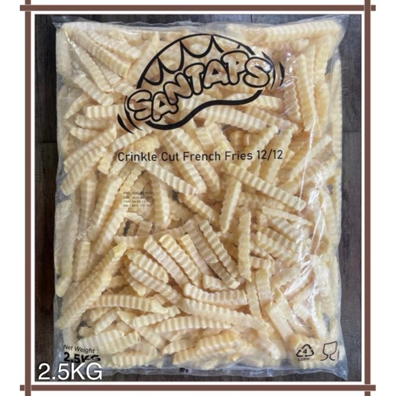 

Berkualitas Aviko/ Santaps/Frozenland Kentang 2.5 Kg Kemasan Polos (Shoestring-Straight -Crincle) Berkualitas