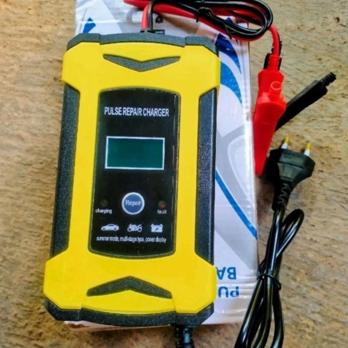 promo foxsur 12 v 5a motor mobil bater charger aki repear