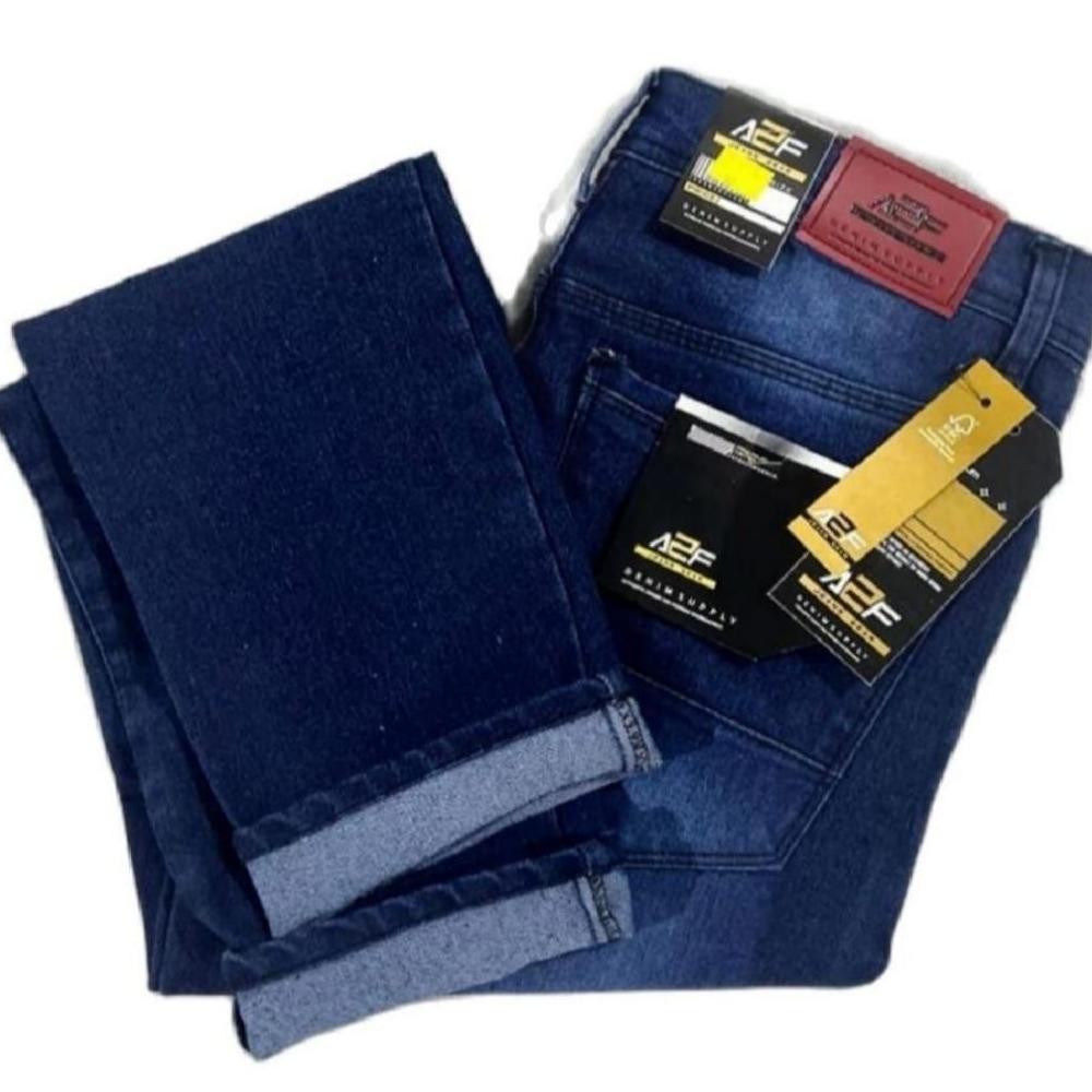 Celana Jeans Pensil Panjang Pria Slimfit Putih/ Biru Muda/ Hitam/ Abu - Abu Dan Biru Tua