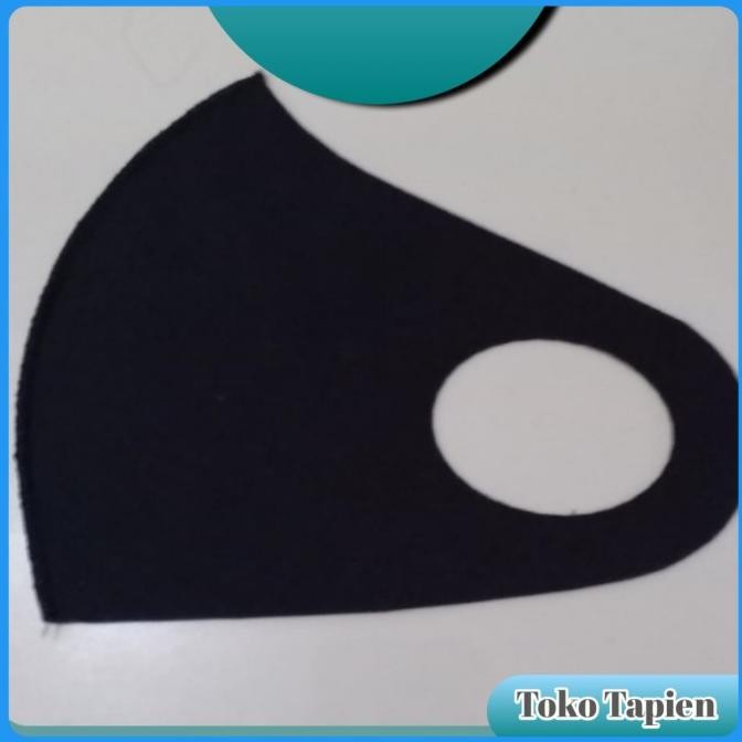 JH8 Masker Kain Polos Hitam Pria Wanita Scuba