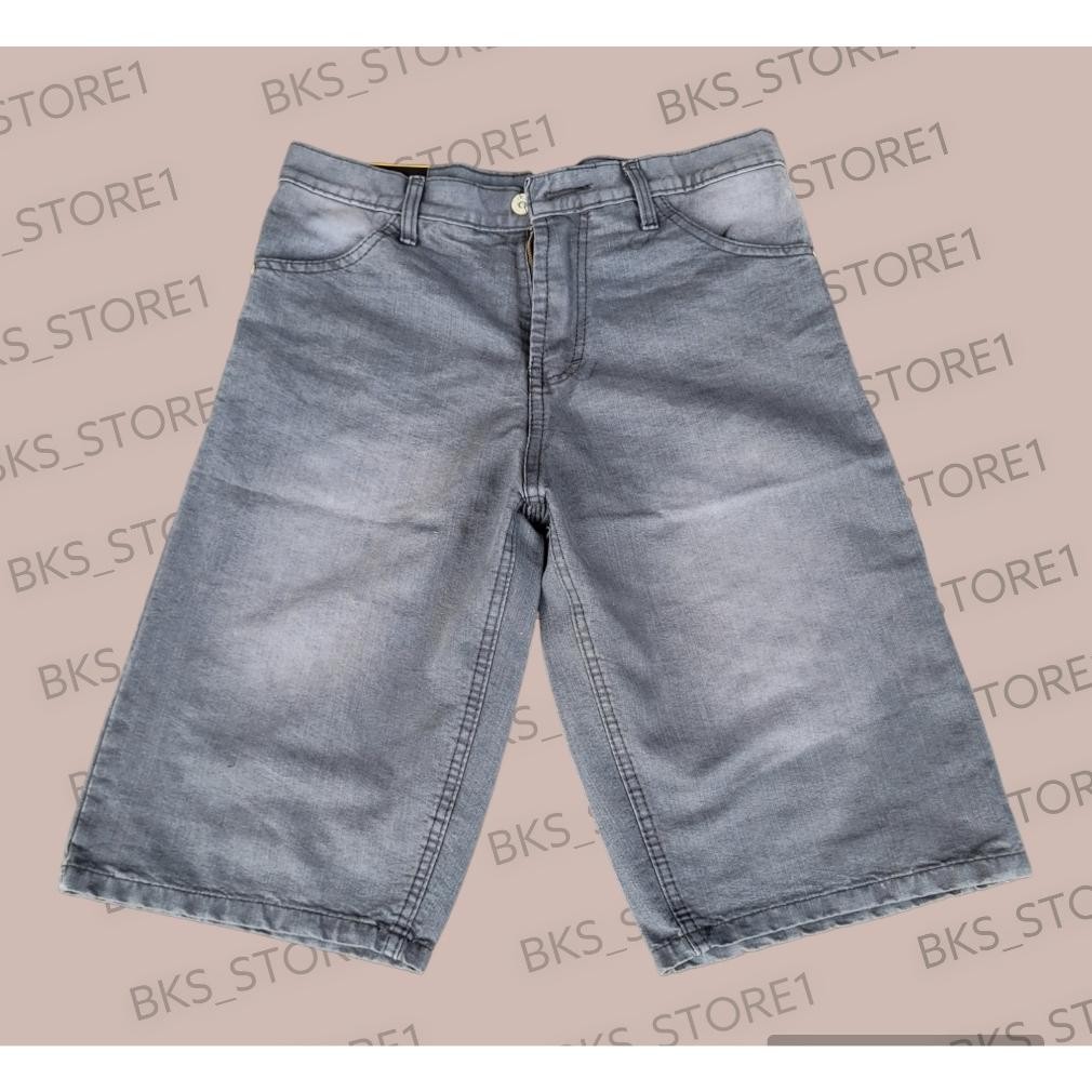 Celana Pendek Jeans Hitam/Celana Pendek Jeans Pria