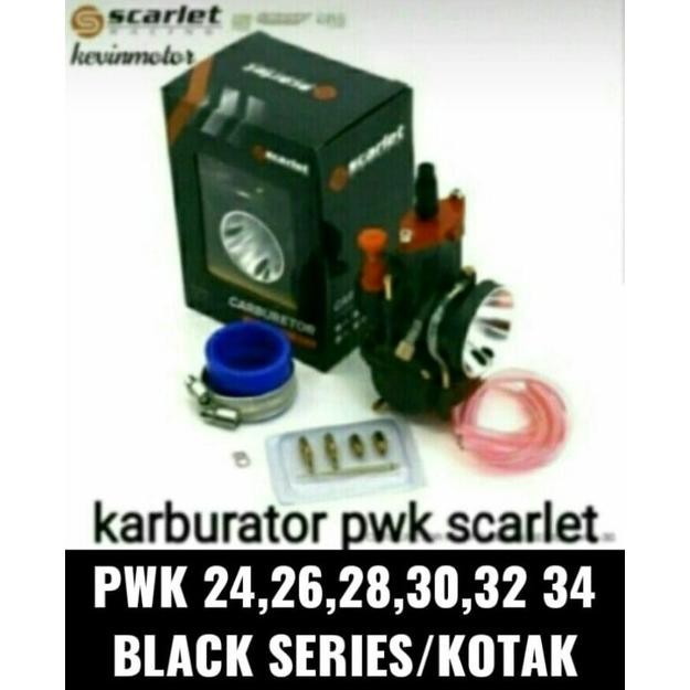 PWK PE  24,26,28,30,32,34 UNIVERSAL ORIGINAL SCARLET RACING BLACK SERIES KOTAK  KARBU KARBURATOR CAR