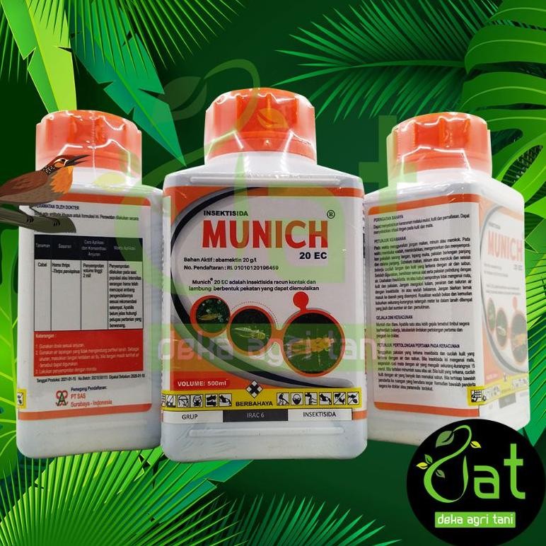 INSEKTISIDA MUNICH 20EC 500ML bahan aktif abamectin