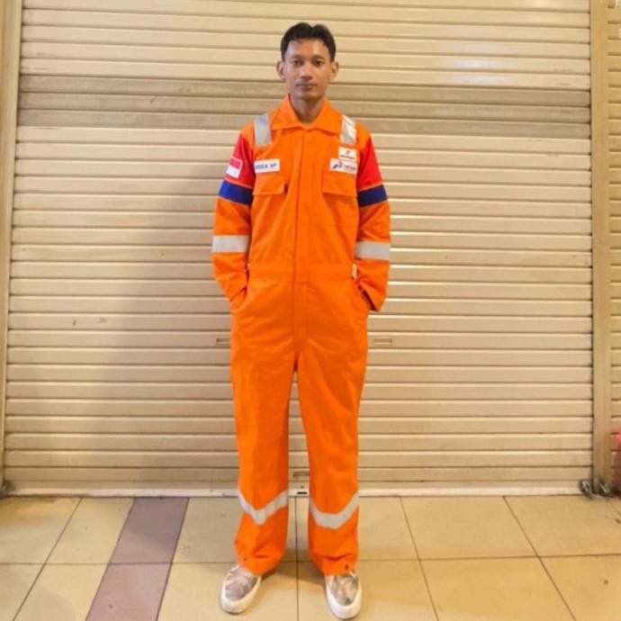 Wearpack Nomex Pertamina Orange /Coverall Wearpack Nomex Pertamina