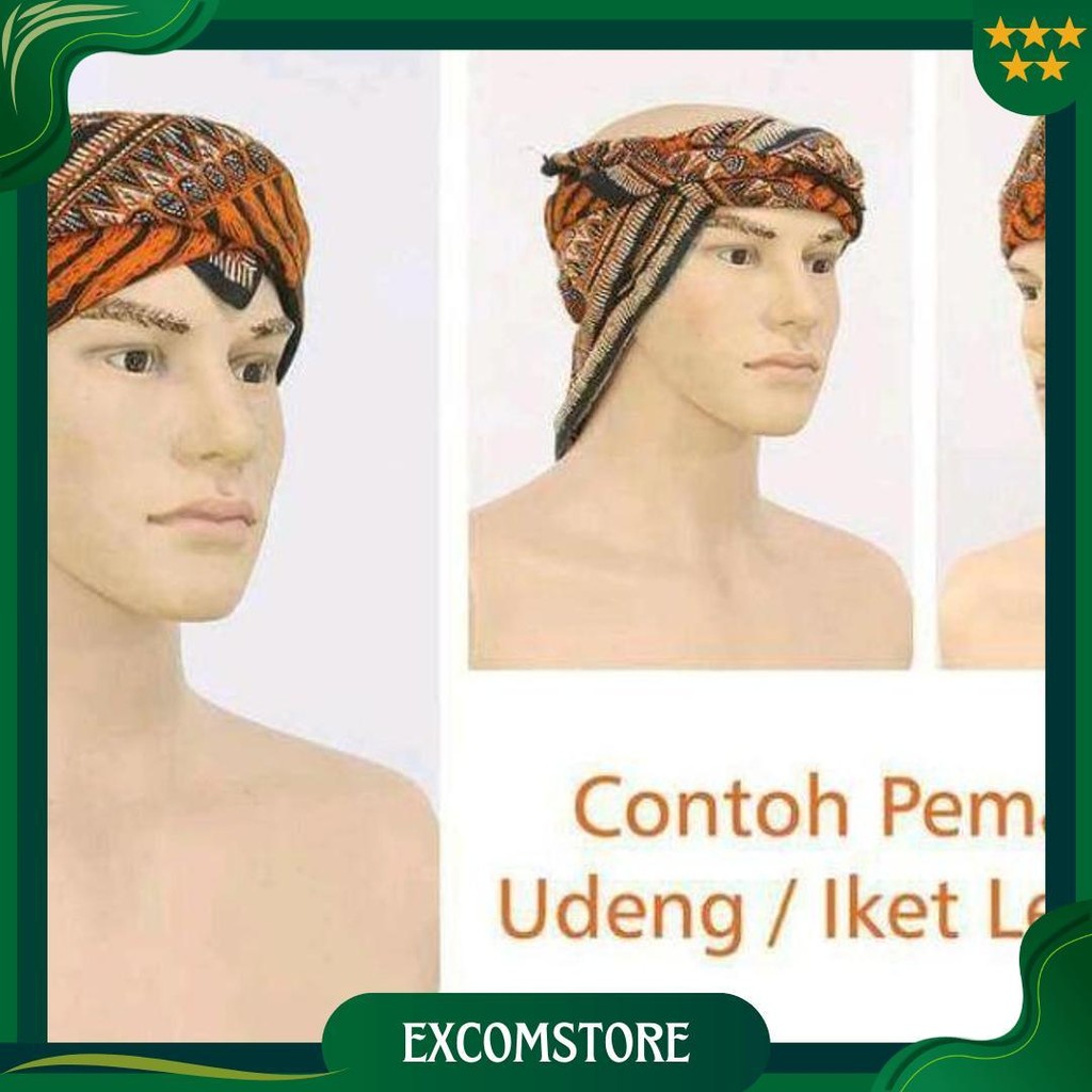 Kain Udeng Batik Segi Empat Bahan Blangkon Beeket Totopong Destar Sapuk Ori
