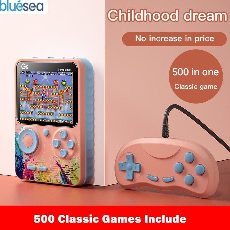 Bluesea G5 handheld game console Portable Game Player Built-in 500 Games Gameboy Console murah