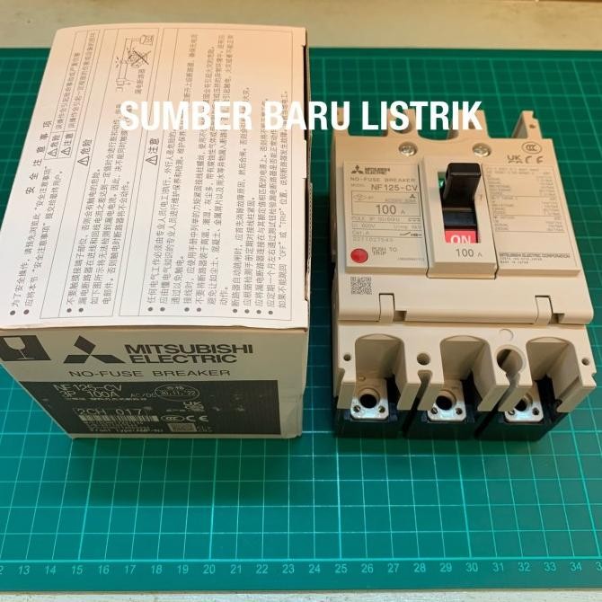 Mitsubishi MCCB Breaker NF125-CV NF125CV 3P 80A 100A 125A Original