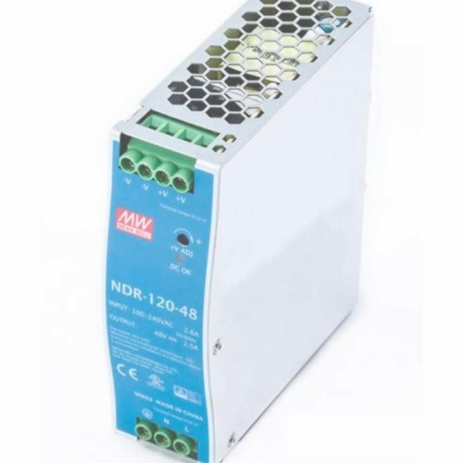 Terjangkau Power Supply Mean Well Ndr-120-48 / Psu Mean Well