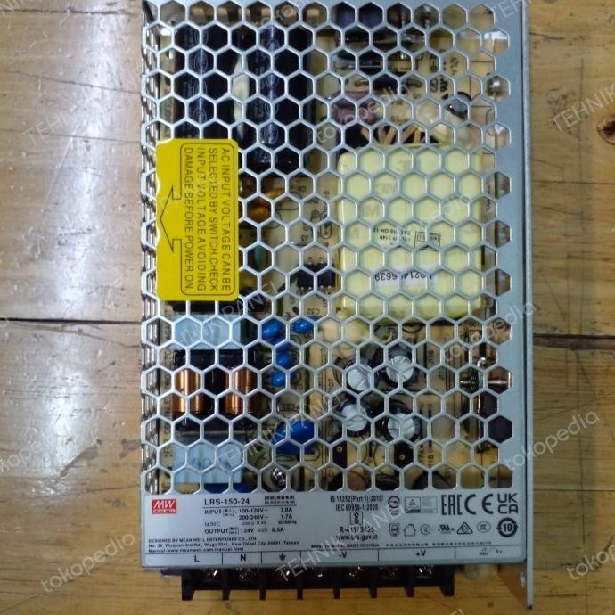 Miliki Power Supply Mean Well Rs-150-24