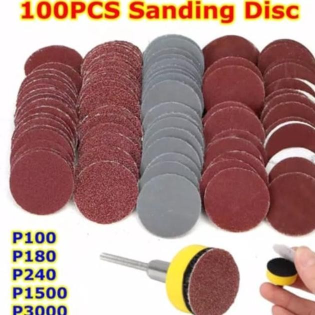 Siap Kirim amplas set mini grinder amplas velcro mini pad poles die grinder