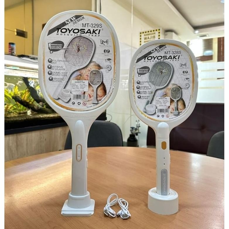 TOYOSAKI RAKET NYAMUK 2 IN 1 ( RAKET & LAMPU ) BESAR / KECIL