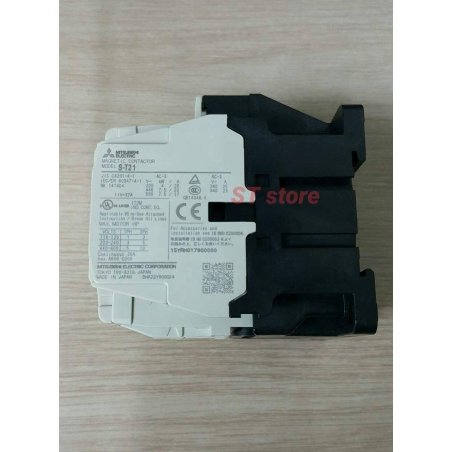 Miliki Kontaktor Mitsubishi S-T21 / Contactor Mitsubishi S-T21 3P 32A