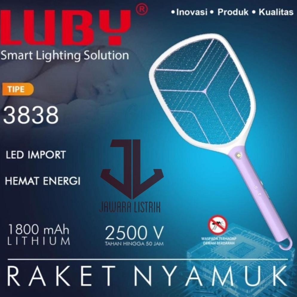 RAKET NYAMUK LUBY 3838 PERANGKAP NYAMUK LUBY L3838 HEMAT ENERGY