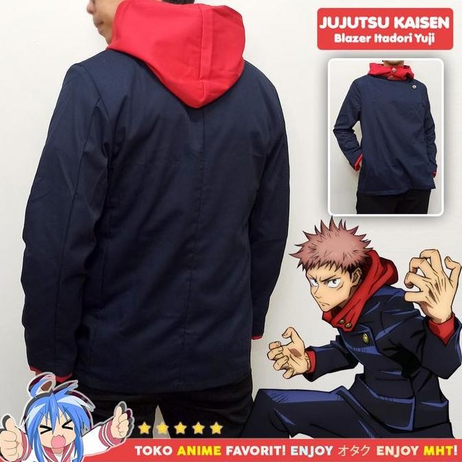 Blazer Itadori Yuji - Jujutsu Kaisen Cosplay Jaket Anime
