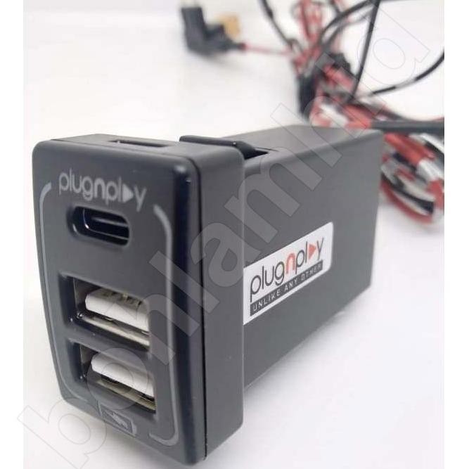 USB Fast Charging NEW PAJERO SPORT V2 OtoProject Charger HP Mobil 3A