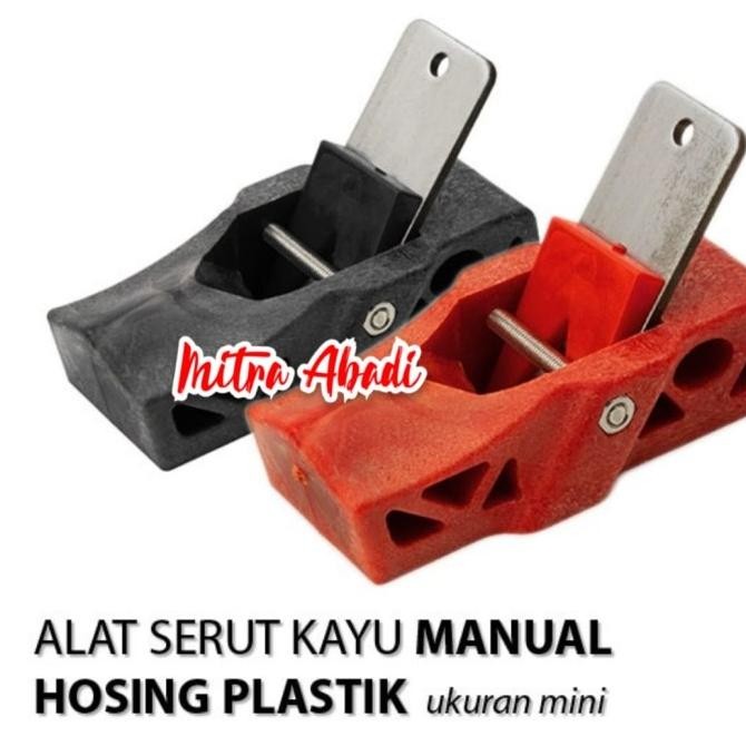 Alat Serut Kayu Mini Bodi Plastik / Penyerut Papan Kayu / Serutan Kayu Pertukangan Furnitur Co
