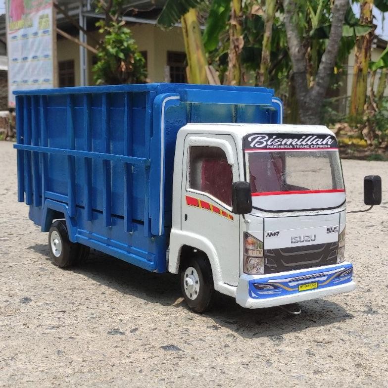 Miniatur mainan mobil mobilan anak Truk Oleng Kayu JUMBO KOKOH Truck oleng kayu