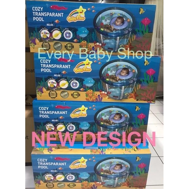 Baby Spa - Kolam Renang Bayi Baby Flow Cozy Transparan Full Gambar - Swimming Pool Anak Transparant 