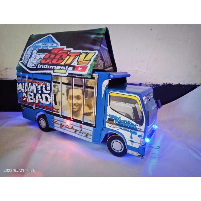 miniatur truk oleng kayu wahyu abadi full variasi mobil oleng truk oleng murah