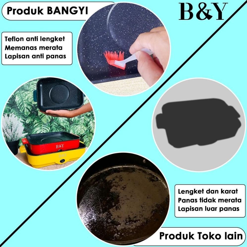 Pemanggang Multifungsi / BBQ Grill Electrik / Panci BBQ Listrik Portable 26CM 30CM / Pemanggang Elek