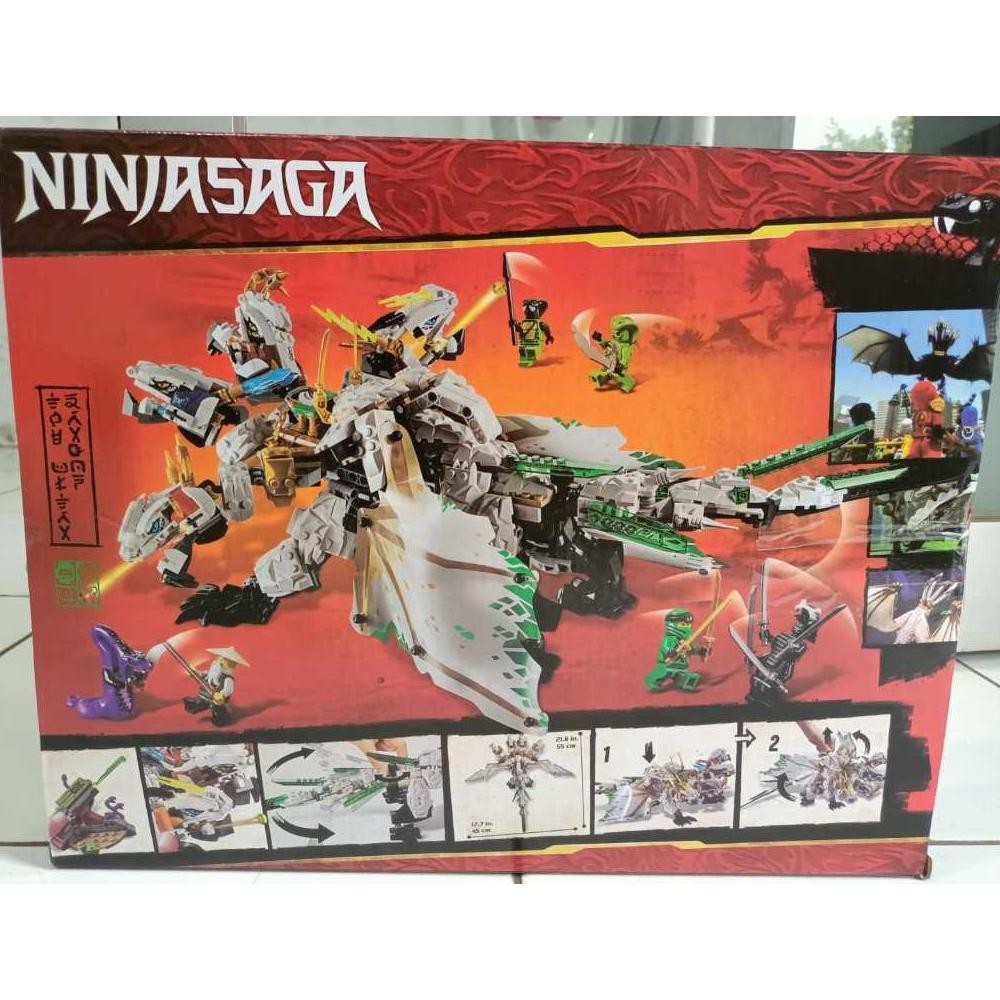 MAINAN ANAK EDUKATIF/BRICK/BONGKAR PASANG/BRICK NINJA THE ULTRA DRAGON R8099