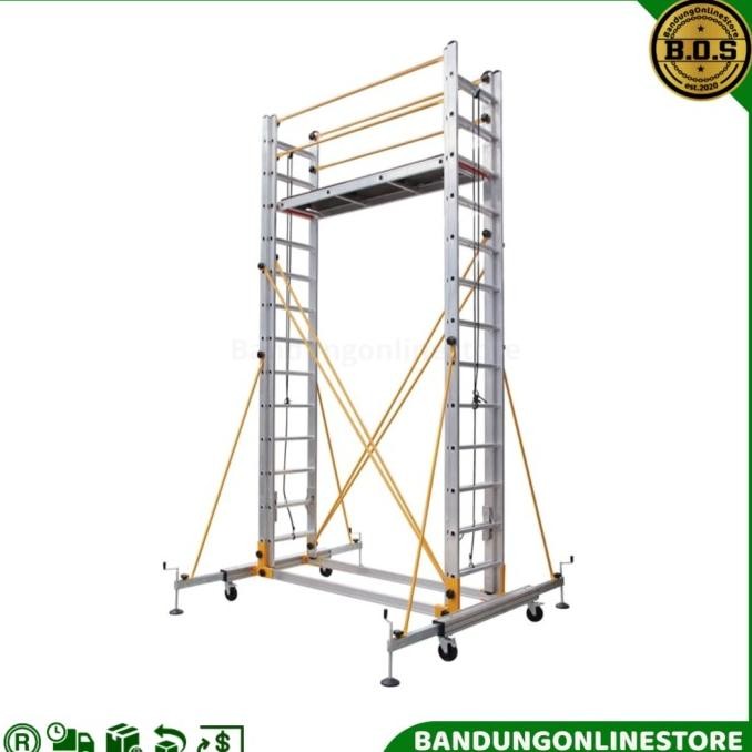 Sale Original Krisbow Tangga Scaffolding Multifungsi Aluminium 6.85 Meter