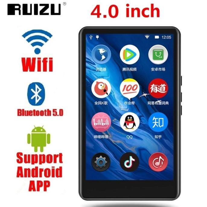 Promo Android Mp3 Player Wifi Bluetooth Touchscreen 4 Inch 1Gb 16Gb H6 Ruizu