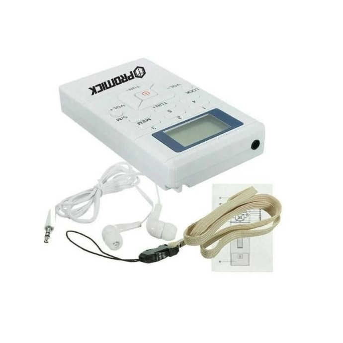 Murah Radio Mini Fm Digital Receiver Dsp Plus Earphone - Radio Fm Receiver