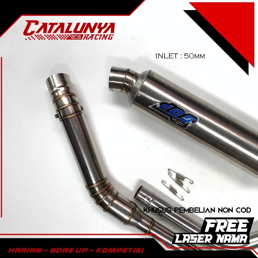 KNALPOT DOS ALA ORIGINAL CB GL MP TIGER VERZA VIXION BYSON SCORPIO