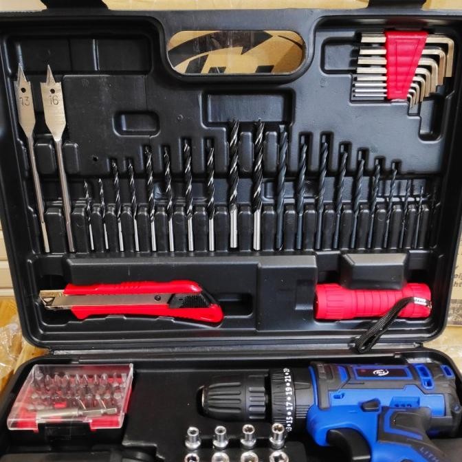 Grosir Bor Cordless Drill Bor Baterai 18V H&L Impact Drill Hnl Hl 912 Set