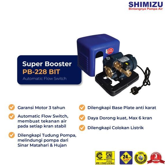 Grosir Pompa Pendorong Booster Pump Shimizu Pb228Bit Pb228 Pb 228 Bit