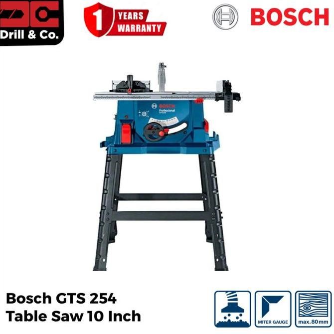 Murah Bosch Gts 254 Table Saw / Mesin Gergaji Meja 10 Inch