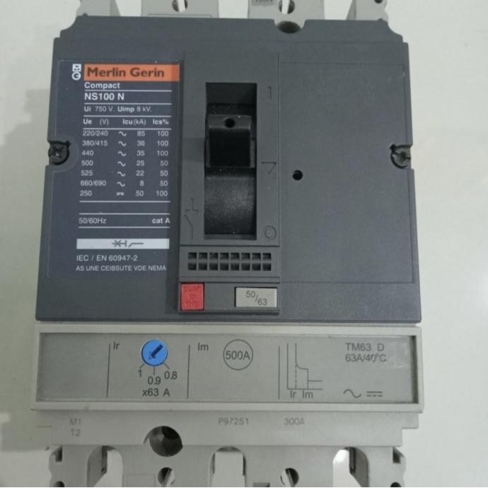 MCCB NS 100N 1625/32/40/50/63/80/100Amper