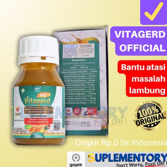 

Madu Vitagerd Original Bpom Obat Herbal Lambung Maag Asli Vita Geerd Vitagred Vitaged Asli Official Store Terlaris