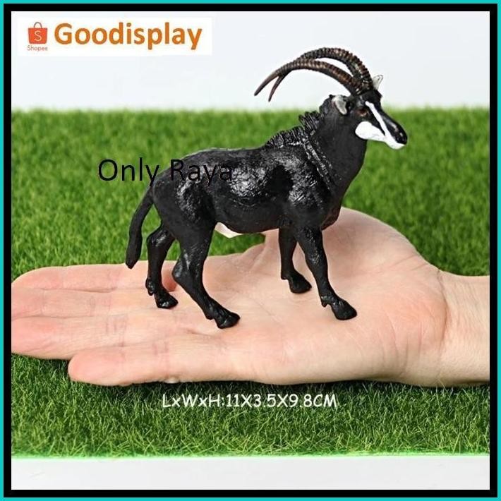 ANEKA MAINAN PAJANGAN MINIATUR HEWAN ANIMAL FIGURE DOMBA RUSA ANTELOPE