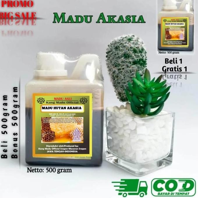 

Beli 500Gram Bonus 500Gram Total 1000Gram Madu Hutan Akasia Hitam Manis Bebas Gula Organik Alami Maduse Hat Murni Terbaru