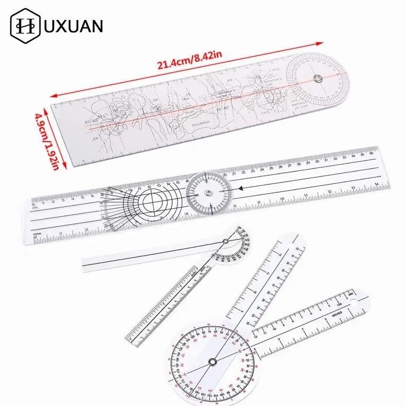 

0- 360 Degree Goniometer Angle Medical Spinal Angle Ruler Angle Inclinometer Ruler Protractor Angle Finder Measuring Tool