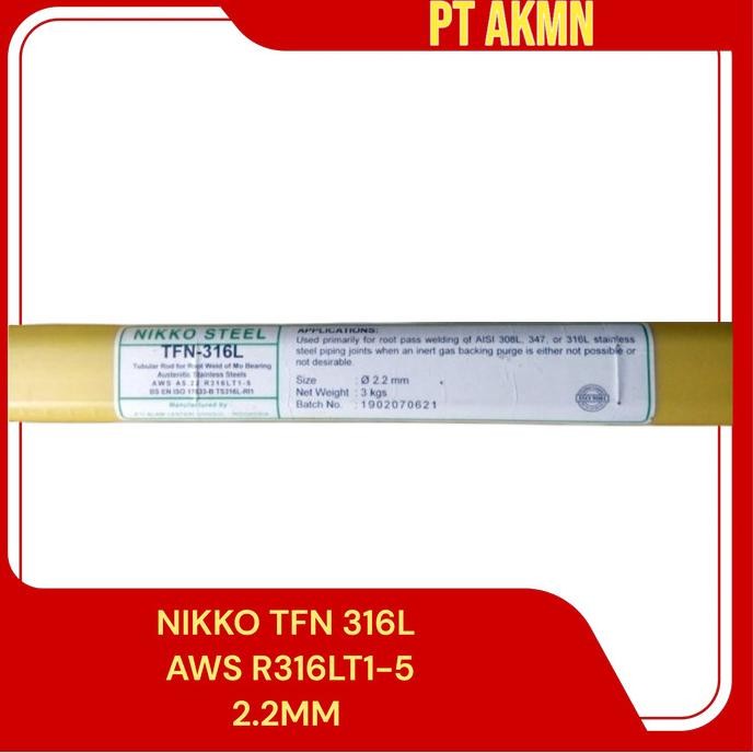 Kawat Las Nikko Tig Flux Core Tgx 316L Tfn Aws R316Lt1-5 2.2Mm - Asli