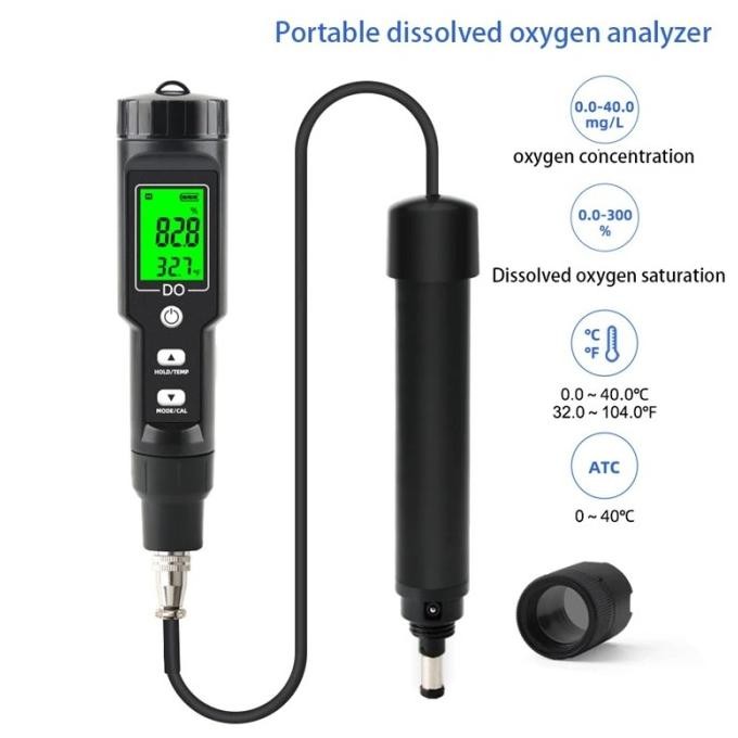 Dissolved Oxygen Analyzer DO Tester Oksigen Water Quality Meter DO9100