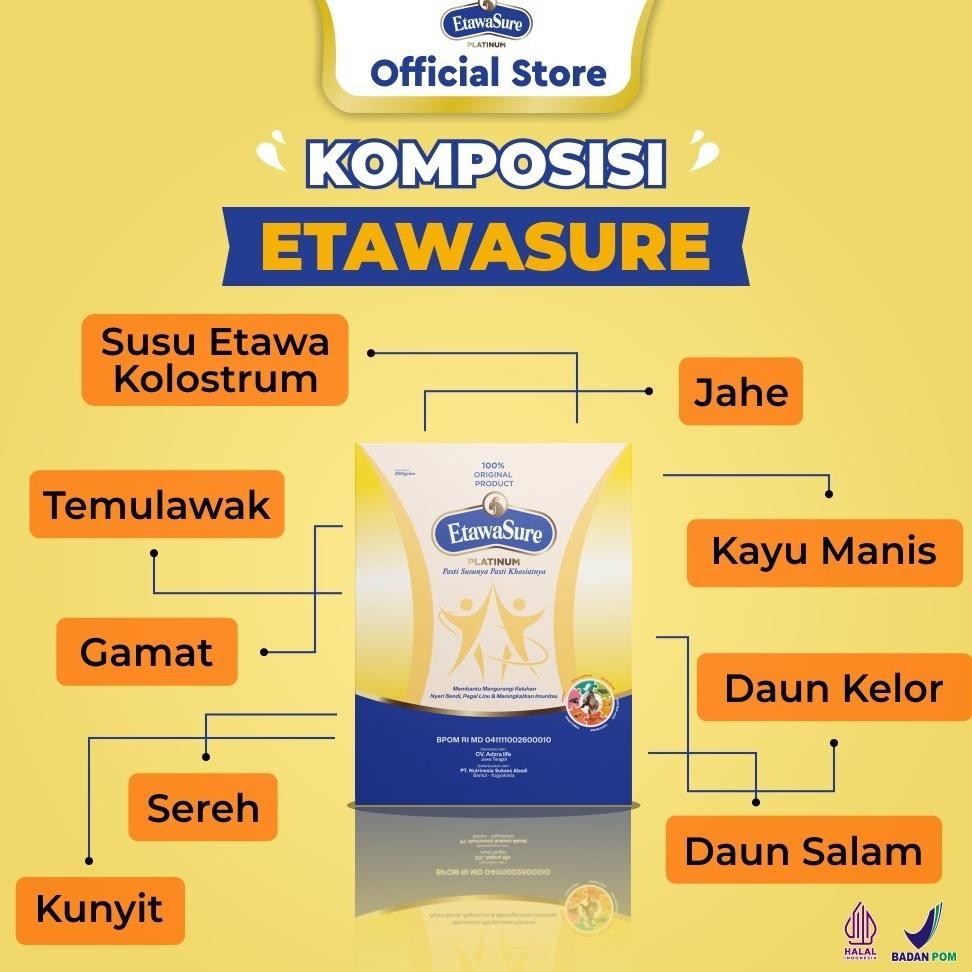 

Spesial/ Susu Kambing Etawa Platinum Untuk Asam Urat Nyeri Sendi Dan Pegal Linu Etawasure Susu Etawa 2 Box {Terbaru/Terlaris/Tergcor/Kekinian}