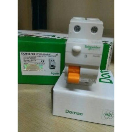 Terjangkau Schneider Rccb/Elcb 2Pole 40A/Elcb 2P 40A 30Ma Schneider