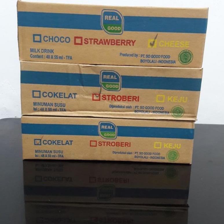 

Spesial/ Susu Real Good 1Dus Isi 60 Pcs X 50 Ml (60X50) {Terbaru/Terlaris/Tergcor/Kekinian}
