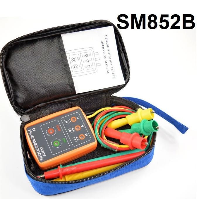 Indicator SP8030 SM852B digital 3 phase tester detector meter 20-400HZ murah